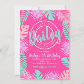 Pool Party Geburtstagseinladung | Pool-Party Einladung (Vorderseite)