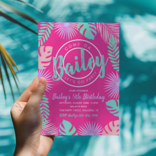 Pool Party Geburtstagseinladung Pool-Party Einladung