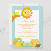 Pool Party Geburtstagsfeier Einladungen (Vorderseite)