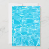 Pool Party Geburtstagsparty Einladung (Rückseite)