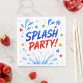 Pool-Party-Geburtstagsservietten Serviette (Beispiel)