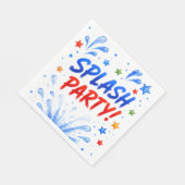 Pool-Party-Geburtstagsservietten Serviette (Ecke)