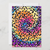Pool Party Gefärbte Krawatte Leopard Print Pool Ge Einladung (Rückseite)