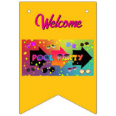 Pool Party Gelb Wimpelkette (Dritte Fahne)