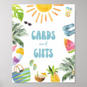 Pool Party Geschenke Unterzeichnung Poster (Vorne)