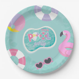Pool Party Girl Geburtstag Pappteller