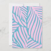 Pool Party Girl, Rosa Geburtstagsparty Einladung (Rückseite)