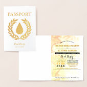 Pool Party Gold Foil Passport Folienkarte (Anzeige)