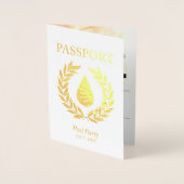 Pool Party Gold Foil Passport Folienkarte (Vorderseite)