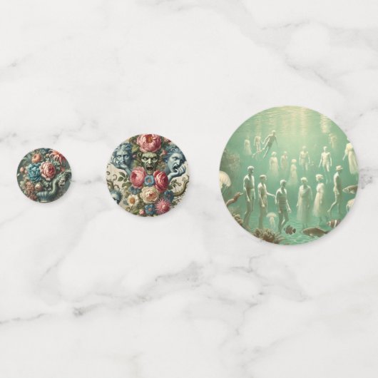 Pool-Party — Gothic Garden Konfetti (Vorderseiten)