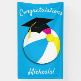 Pool Party Graduation Party Banner