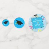 Pool Party Graduation Party Konfetti (Rückseiten)