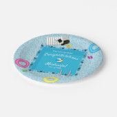 Pool Party Graduation Party Pappteller (Schrägansicht)