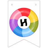 Pool Party Happy Birthday Wimpelkette (Zweite Fahne)