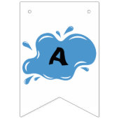 Pool Party Happy Birthday Wimpelkette (Dritte Fahne)