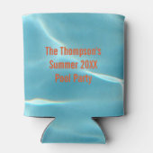 Pool-Party humorvoll Dosenkühler (Rückseite)