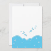 Pool-Party -Junge Einladung (Rückseite)