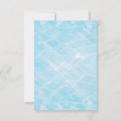 Pool Party KId's Birthday Party Einladung (Rückseite)