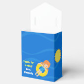 Pool-Party-Kindergeburtstag Niedliche benutzerdefi Geschenkschachtel (Geöffnet)