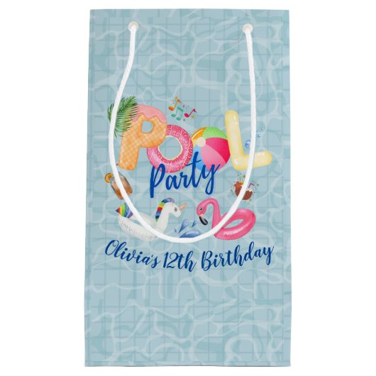 Pool-Party Kleine Geschenktüte (Vorderseite)