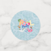 Pool-Party Konfetti (Klein Vorderseite)