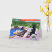 Pool Party Labradors 2 Karte (Gelbe Blume)