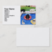 Pool-Party Labradors Visitenkarte (Vorne/Hinten)