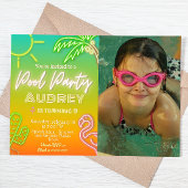 Pool Party - Landschaft Einladung