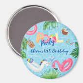 Pool-Party Magnet (Vorderseite/Rückseite)