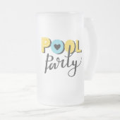 Pool Party Mattierte Tasse (VorderseiteRechts)