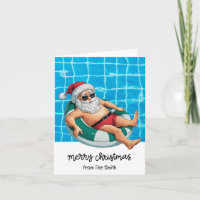 Pool Party mit Weihnachtsmann im Juli
