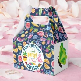 Pool-Party | Modern Summer Themed Birday Party Geschenkschachtel