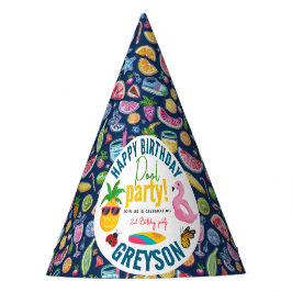 Pool-Party | Modern Summer Themed Birday Party Partyhütchen