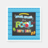 Pool Party Napkin - Boy BL Serviette (Vorderseite)