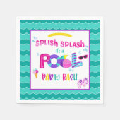 Pool Party Napkin - Girl WH Serviette (Vorderseite)