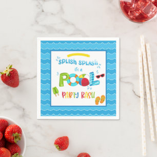 Pool Party Napkin - Junge WH Serviette