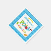 Pool Party Napkin - Junge WH Serviette (Ecke)
