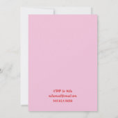 Pool Party Niedlich Cocktail Junggeselinnen-Abschi Einladung (Rückseite)