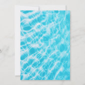 Pool-Party oder Swim-Party Einladung (Rückseite)