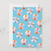 Pool Party Palooza Hippie Geburtstag Einladung (Rückseite)