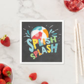Pool Party Paper Napkins Birthday Splish Splash Serviette (Beispiel)