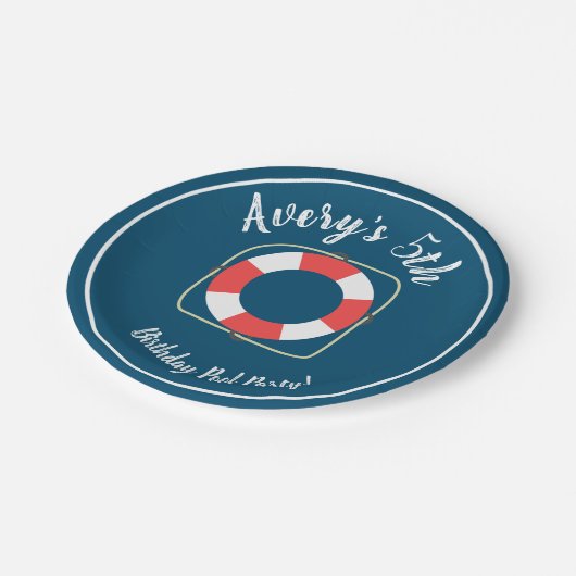 Pool Party Paper-Teller Pappteller (Schrägansicht)