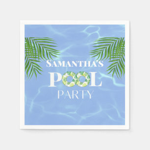 Pool Party-Papier-Tischserviette Serviette