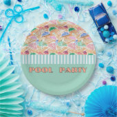 POOL-PARTY-Papierplatte Pappteller (Party)