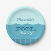 Pool-Party Pappteller (Vorderseite)