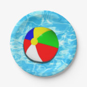 Pool-Party Pappteller (Vorderseite)