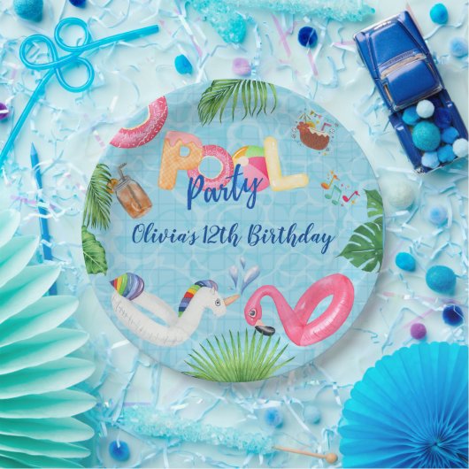 Pool-Party Pappteller (Party)