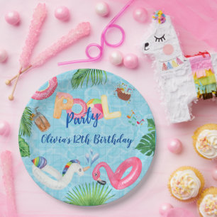 Pool-Party Pappteller