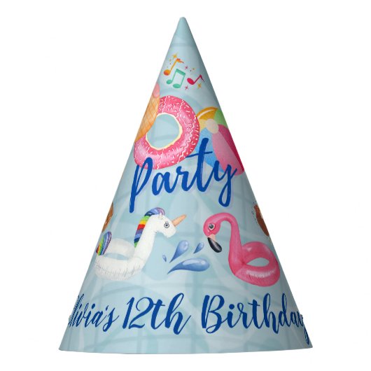 Pool-Party Partyhütchen (Vorderseite)