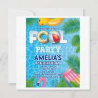 Pool Party personalisiert Geburtstagsfeier